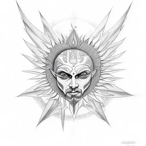 Godsmack Tribal Sun With Wings