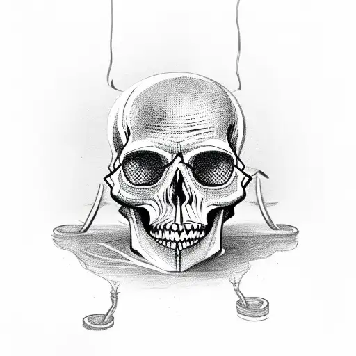 Chin Up Cupcake Skull