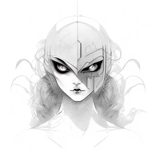 Half Side Evil And Other Half Pretty Face Girl