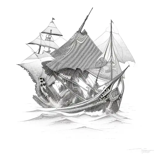 Ocean Scene Split With Native American Scene