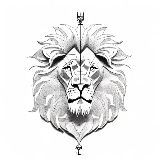 Lion Clock And Jesus Tatoo