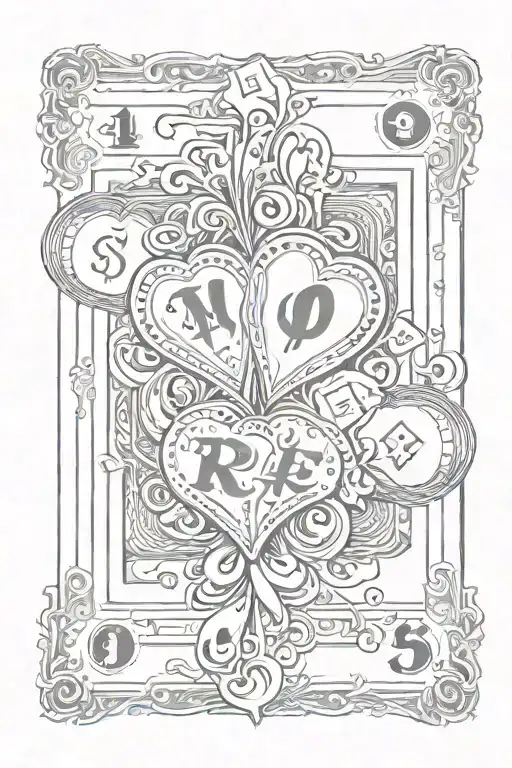 Card Hearts Playing Card Arlekino Card Dollar Bills