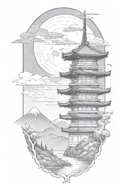 Add Mount Fuji On Background Left