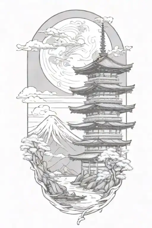 Add One Mount Fuji On Background