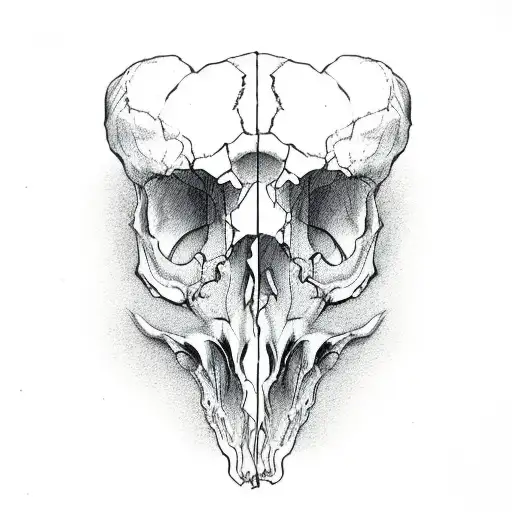 Duck Skull Bear Skull Dear Skull Rabbit Skull Small To Big Stacked