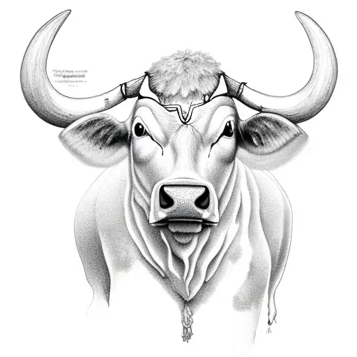 Guardian Angel And Cow