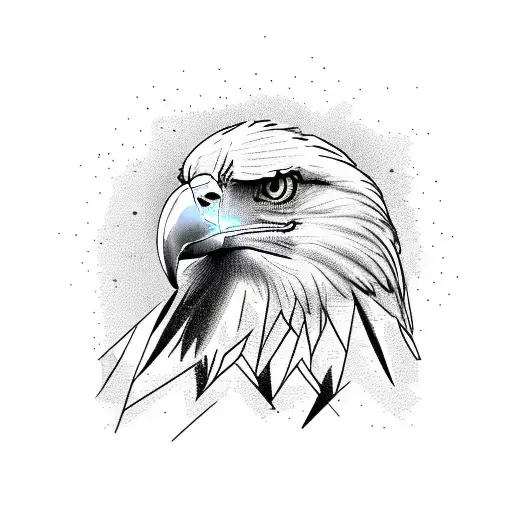 Combine An Eagle And The Dow Jones Us 30 Index Graph In A Dynamic And Abstract Design