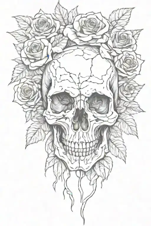 Skull And Roses
