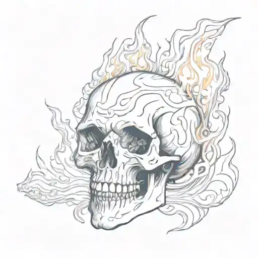 Burning Skull
