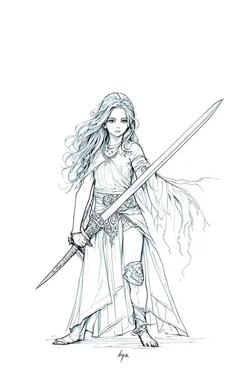 A Girl With A Sword