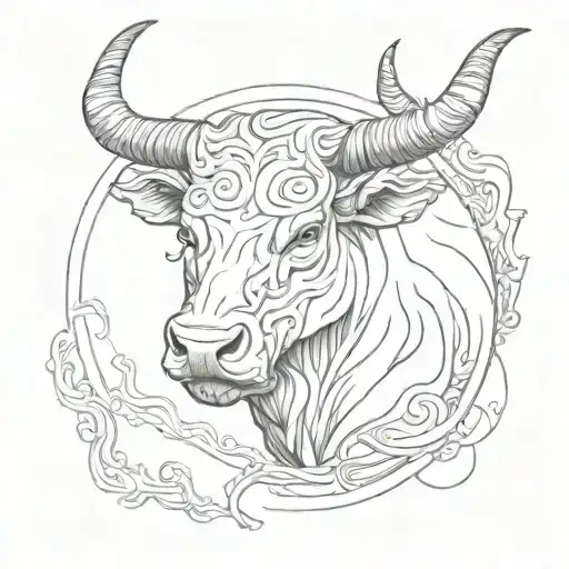 Bull Taurus Zodiac Sign Horns