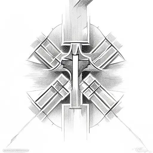 Christian Cross That Fades Away