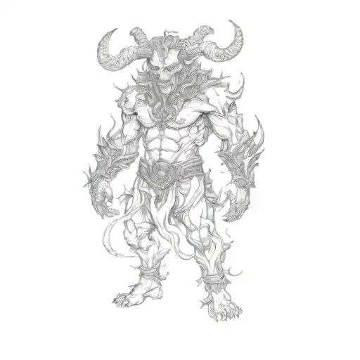 A Demon With Horns
