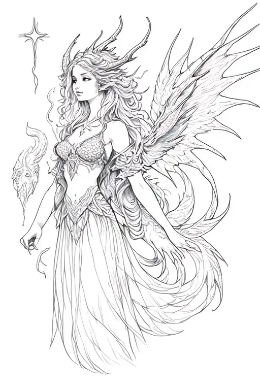 Wood Nymph And Dragon Protector & Shining Star