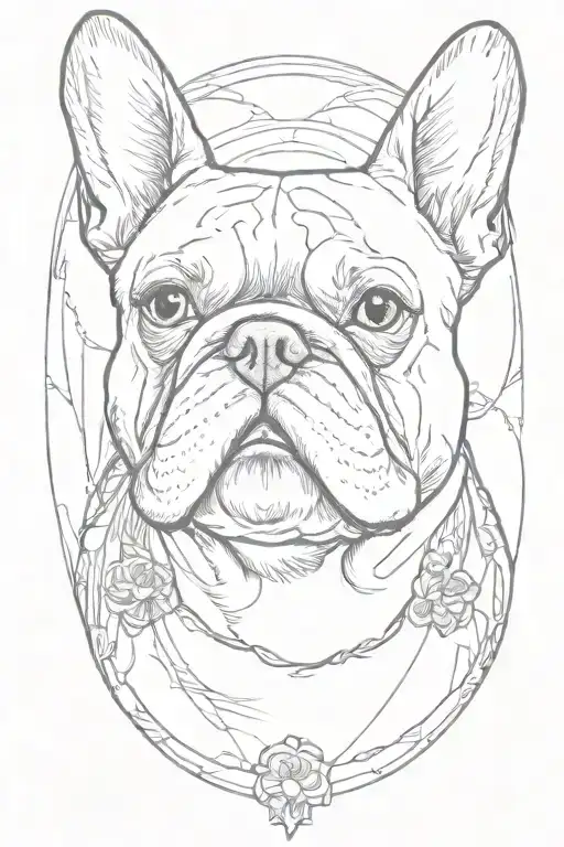 French Bulldog Head