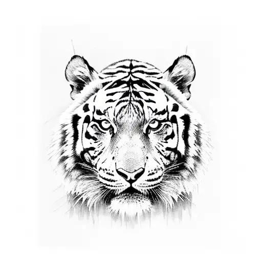 Black And White Tiger Tennis