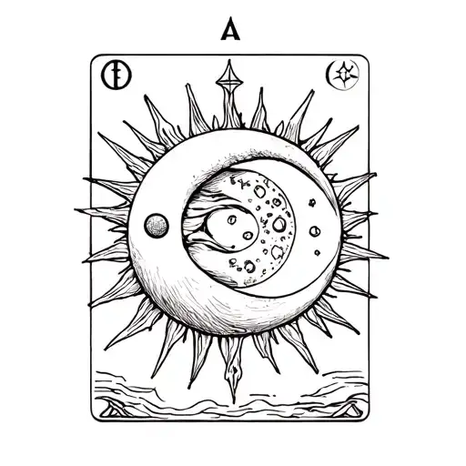 Sun And Moon Tarot Card