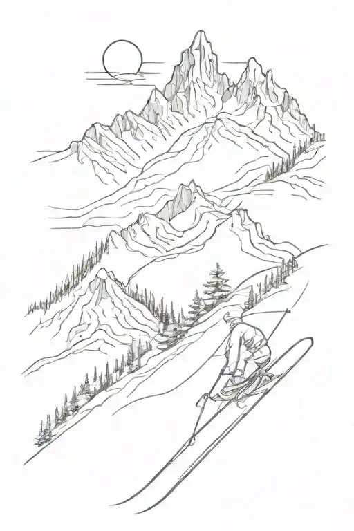 Mountain Ski Slope