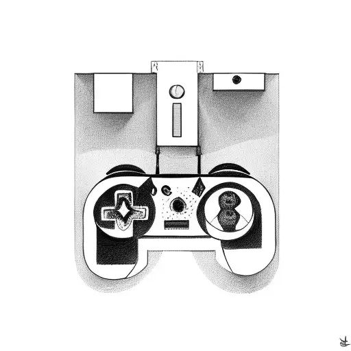 A Cross Made Out Of Gaming Controllers