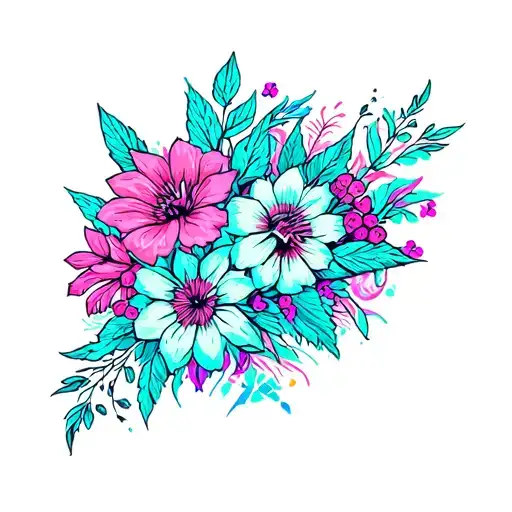 Neon Floral Patterns With Kade