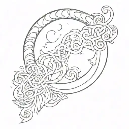 Celtic Cresent Moon