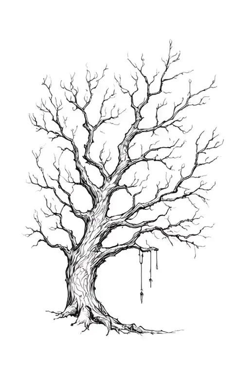 Gothic Nature Elements Like Trees