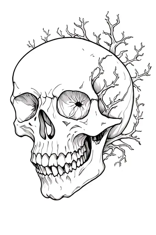 Poison Tree Skull Semi Colon