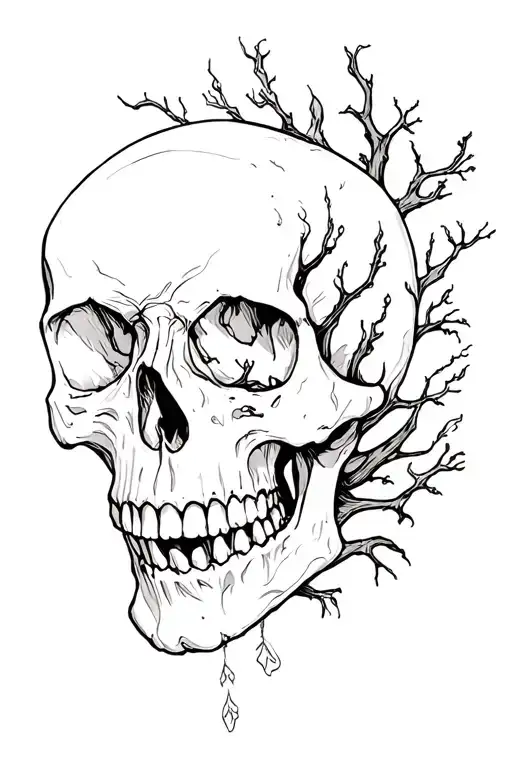 Poison Tree Skull Semi Colon