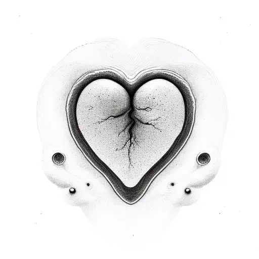 Two Fingerprints Shaped Like A Heart And An Infinity Symbol