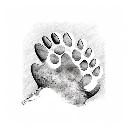 A Bear Paw Print Trail
