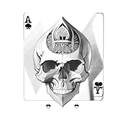 Skull And Playing Cards