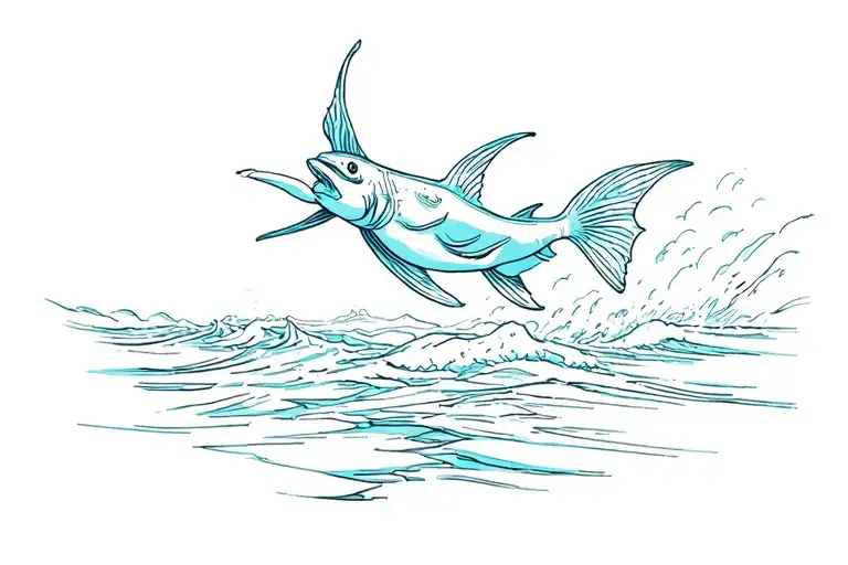 Ocean Freedom Swimming Towards