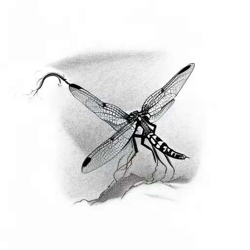 Shackled Hand Grasping For Dragonfly