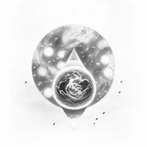 Incorporate Elements Of The Space Universe And The Meaning Of Life Into A Tattoo Design