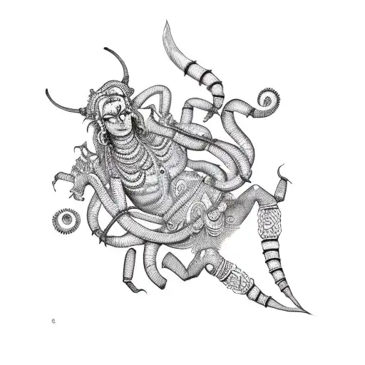 Mahadev With Scorpion And Karma