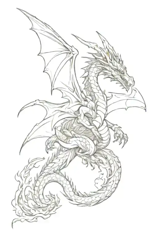 Dragon Flying Towards