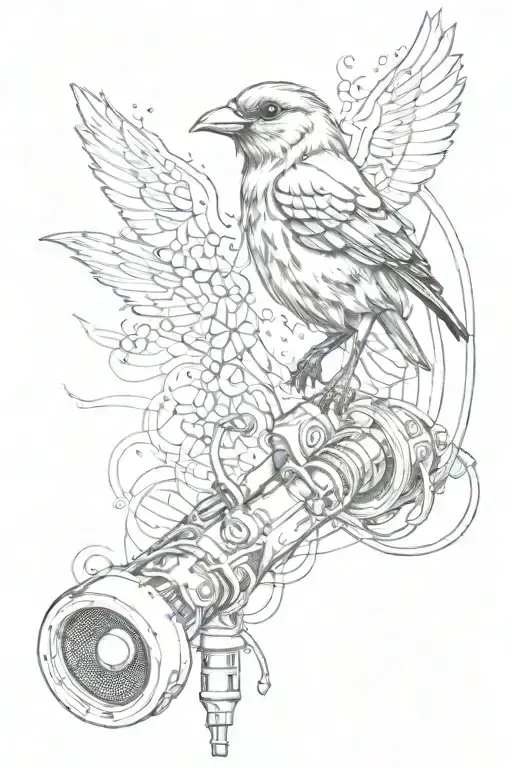 Bird And Music Microphone