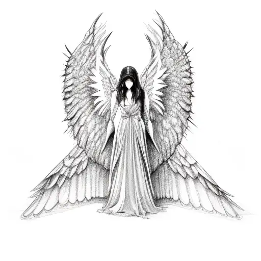 Bobbed Wire Woth Goth 1983 Angel Wings