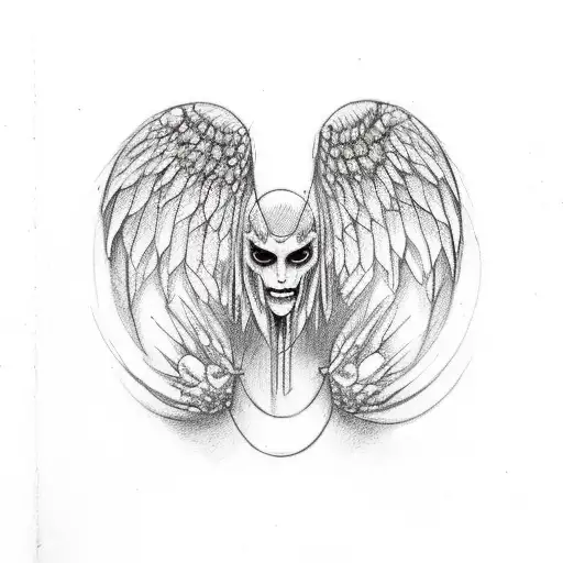 Bobbed Wire 1983 In Goth Writing Angel Wings