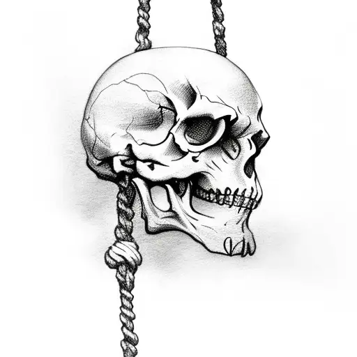 Skeleton Hanging From Noose