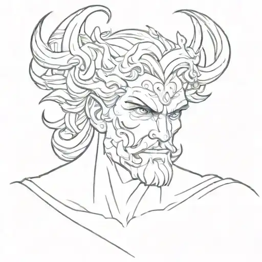 Hades Greek God Cartoon Character