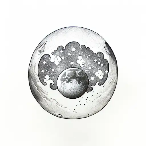 Ocean Mountain Moon Heart