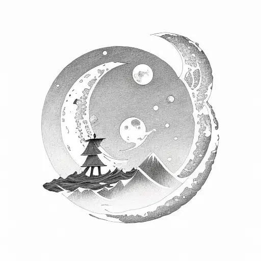 Ocean Mountain Moon Lover