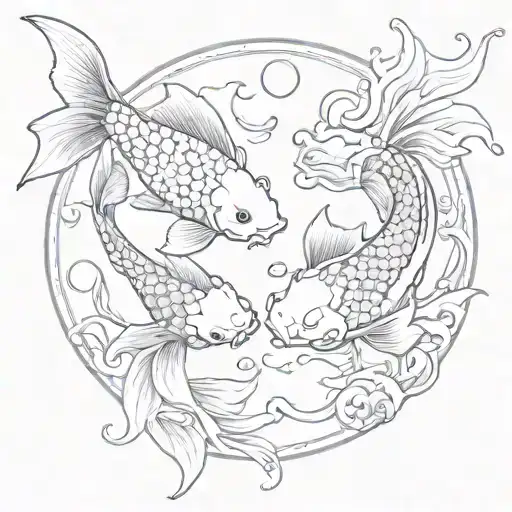 Koi Fish Yin Yang