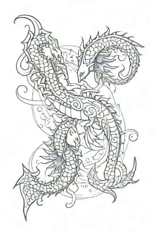 Scorpio And Pisces Zodiac Signs Playing