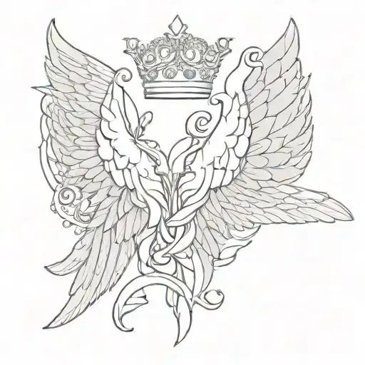Wings With Crown
