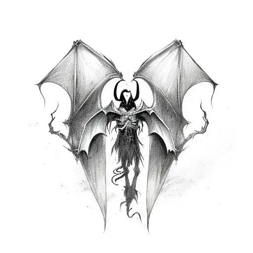 Undead Dracula Fighting Bat Wings