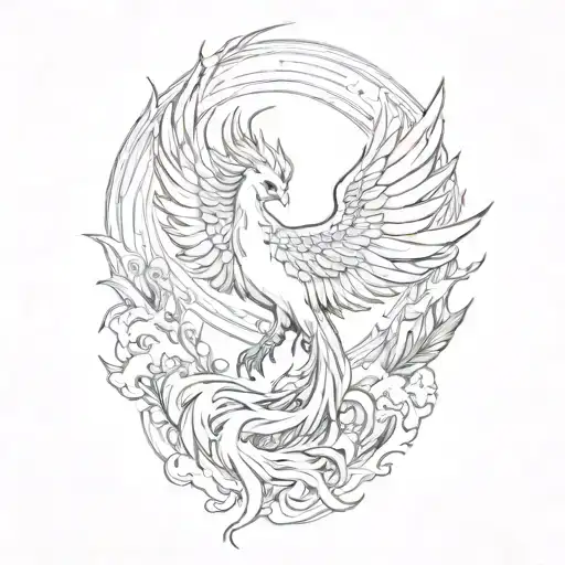 Phoenix Rising Japanese Style