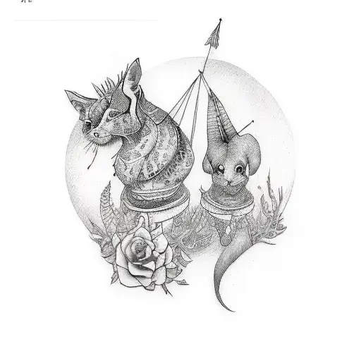 Tattoo For Martha And Mary Make Together