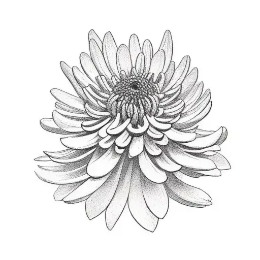 Chrysanthemums With Virgo Star Sign Thigh